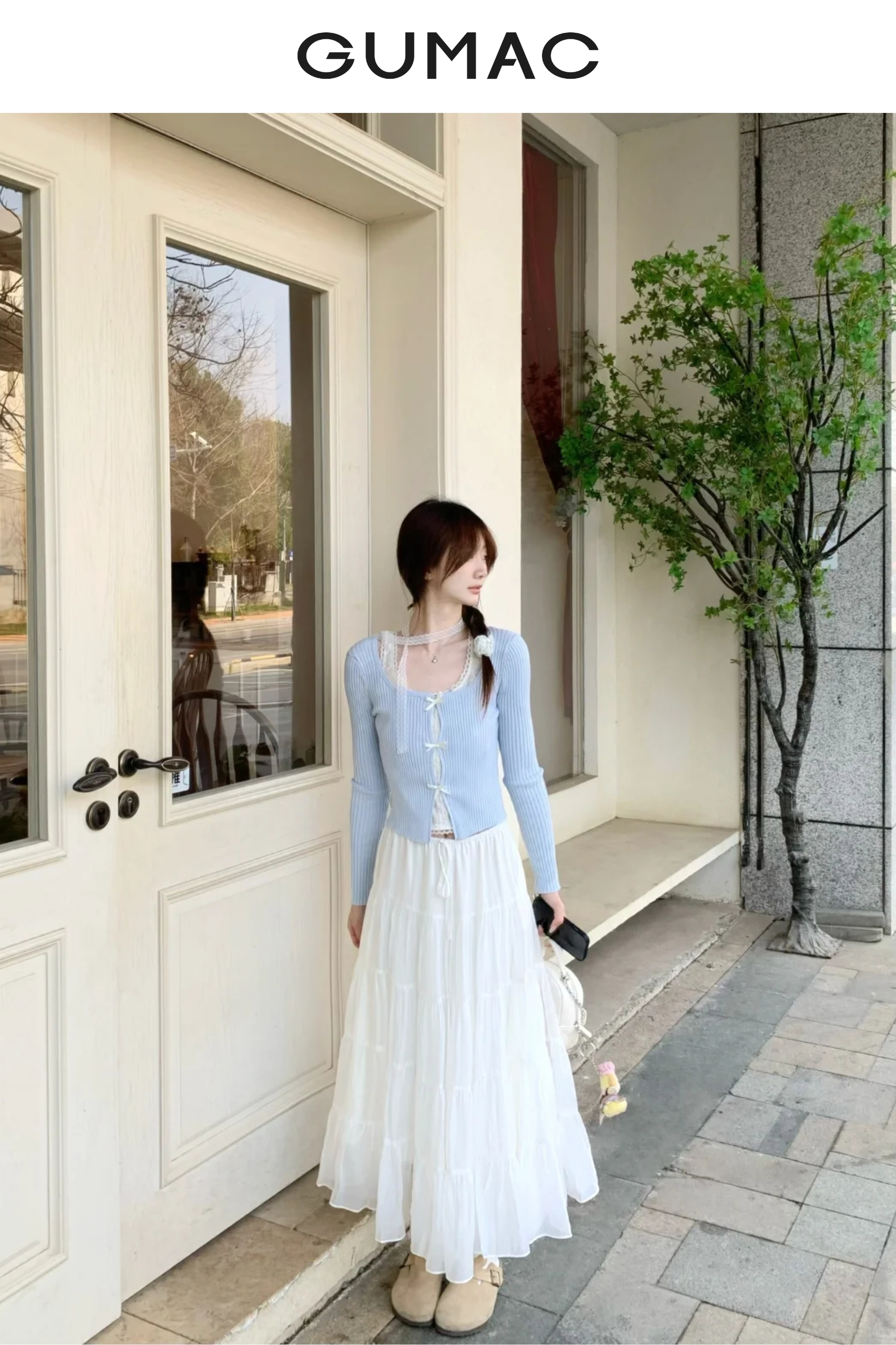 outfit ao len mong chan vay dai cho chuyen di vuon dau